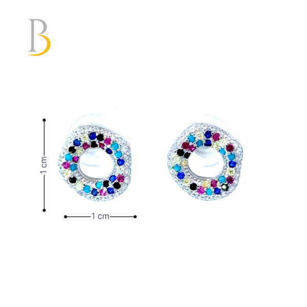 Colorful Geometric Stud Earrings