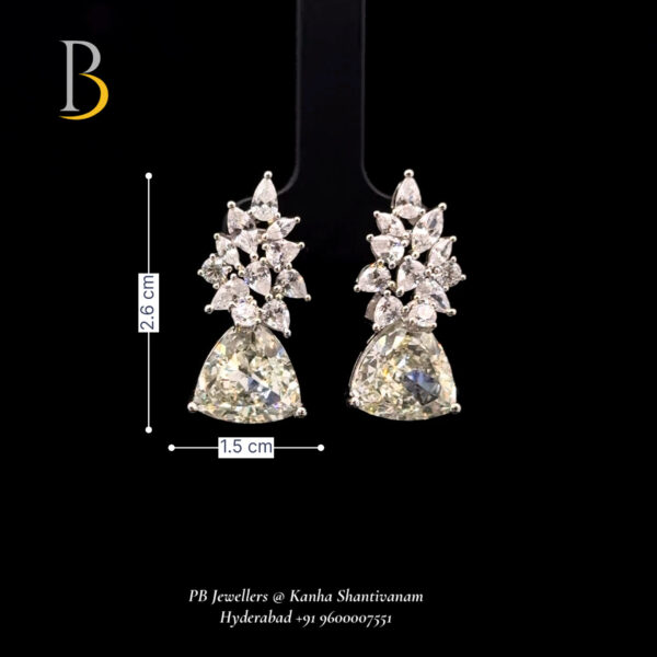 Elegant Silver Earrings with Swarovski
