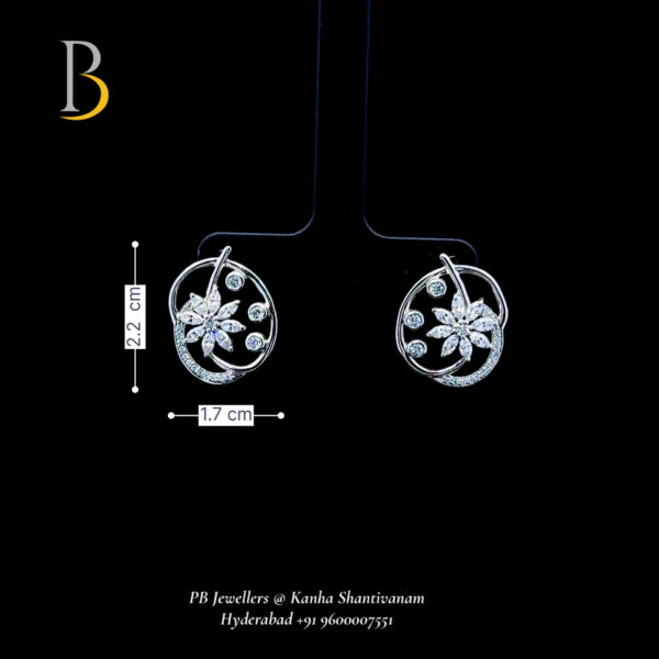 Elegant Swarovski Silver Earrings