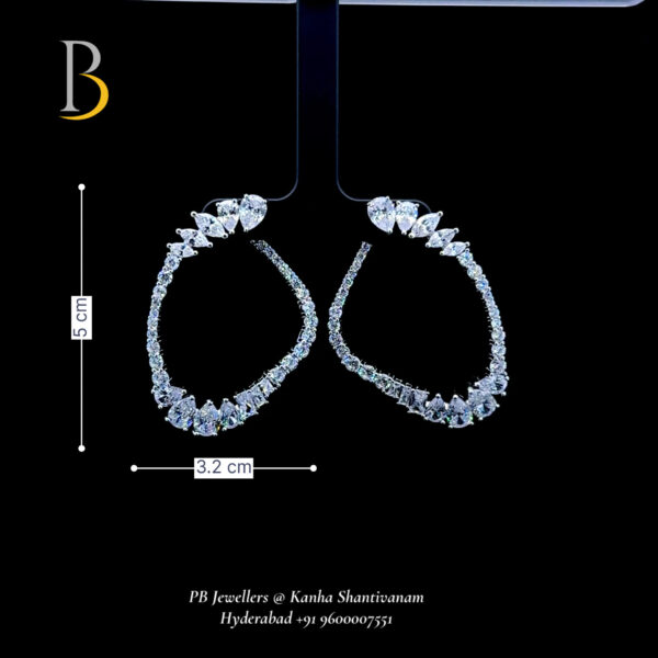 Elegant Diamond Earrings Display