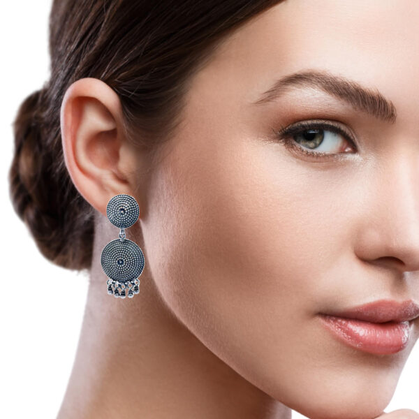 Elegant 92.5 Silver Statement Earrings