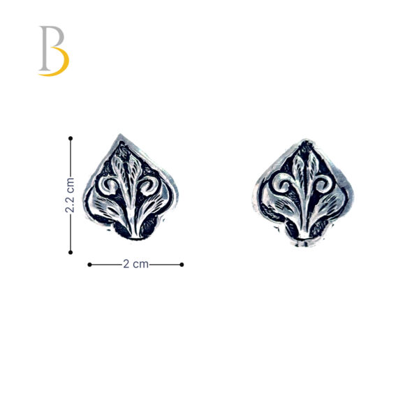 Elegant Silver Floral Earrings