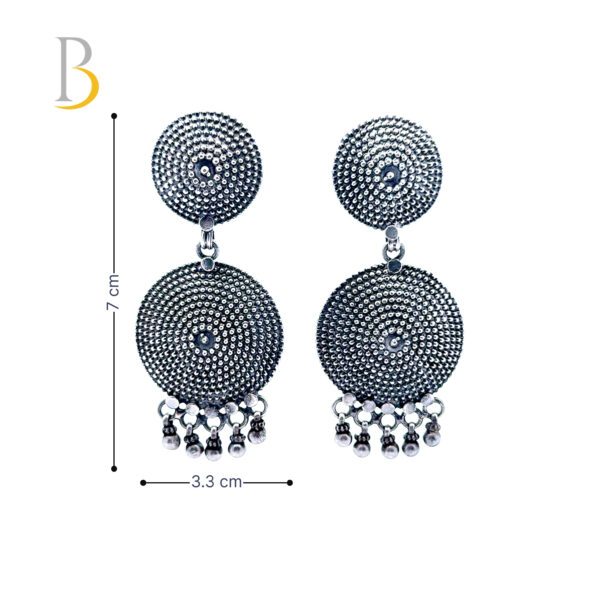 Elegant 92.5 Silver Statement Earrings