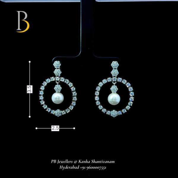 Elegant Pearl and Silver Earrings