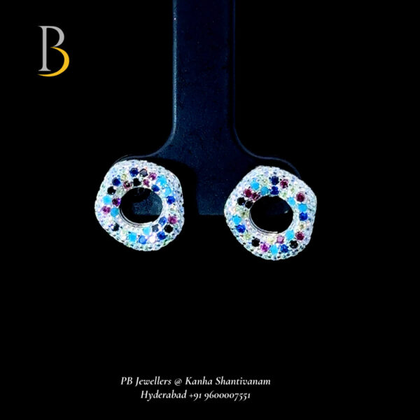 Colorful Geometric Stud Earrings