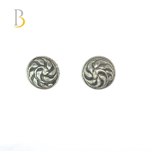Elegant Silver Swirl Earrings