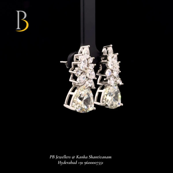 Elegant Silver Earrings with Swarovski