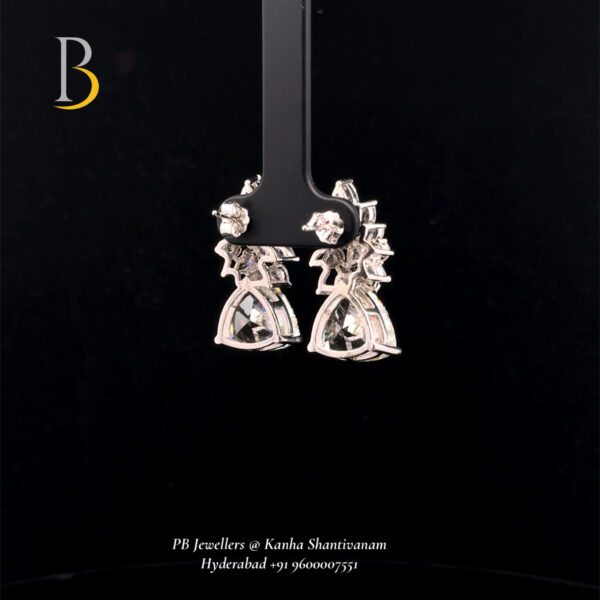 Elegant Silver Earrings with Swarovski
