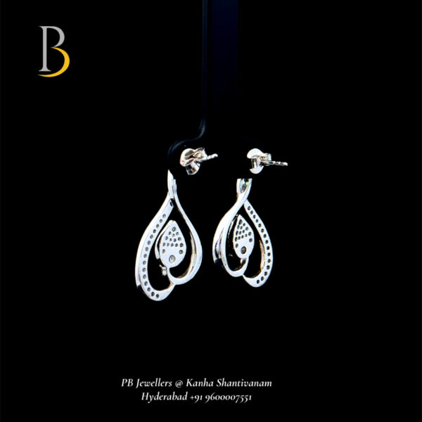 Elegant Silver Earrings with Sparkling