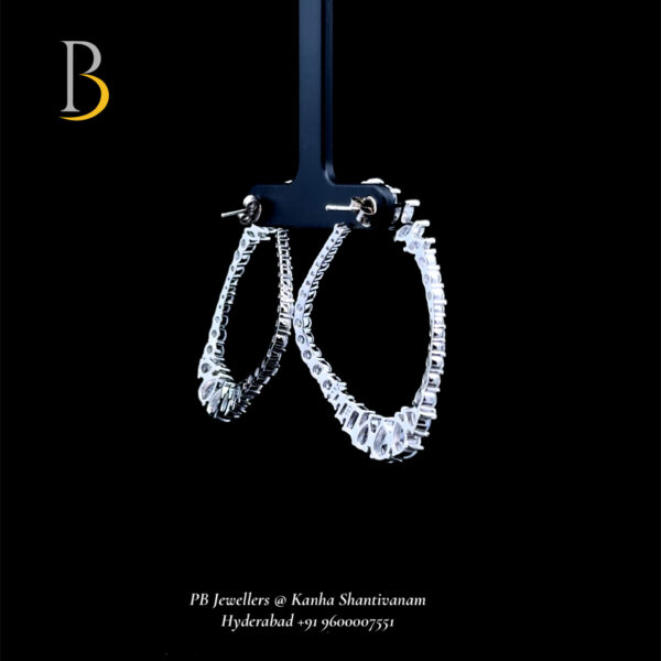 Elegant Diamond Earrings Display