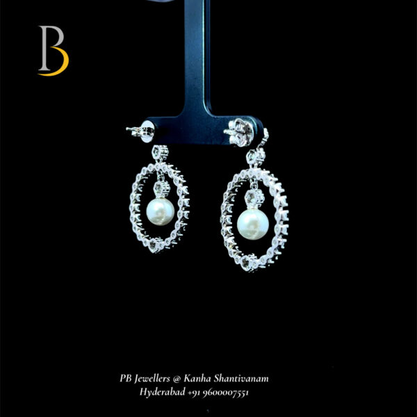Elegant Pearl and Silver Earrings