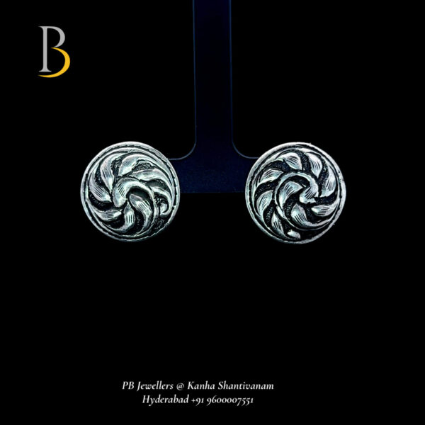 Elegant Silver Swirl Earrings