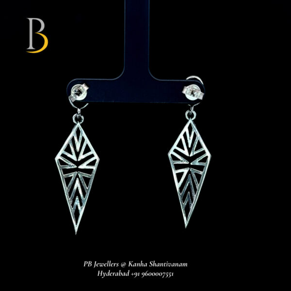 Elegant Geometric Silver Earrings