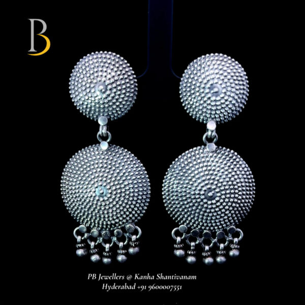 Elegant 92.5 Silver Statement Earrings