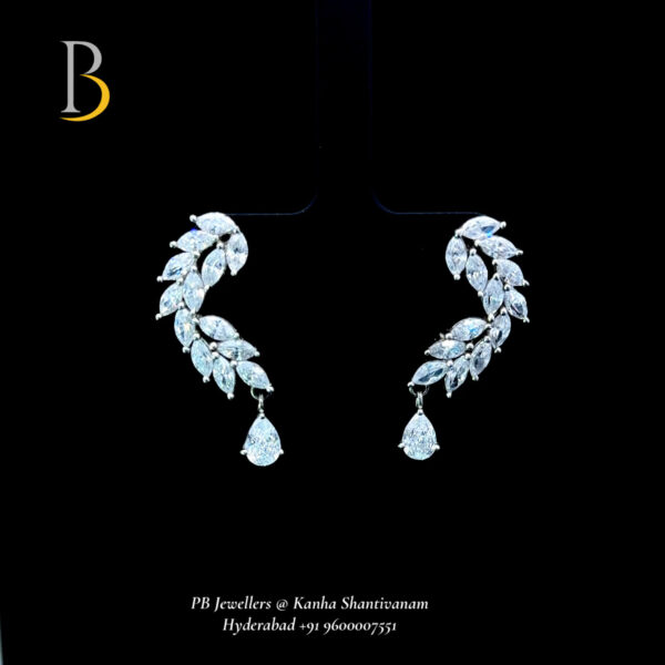 Elegant Big Diamond Earrings