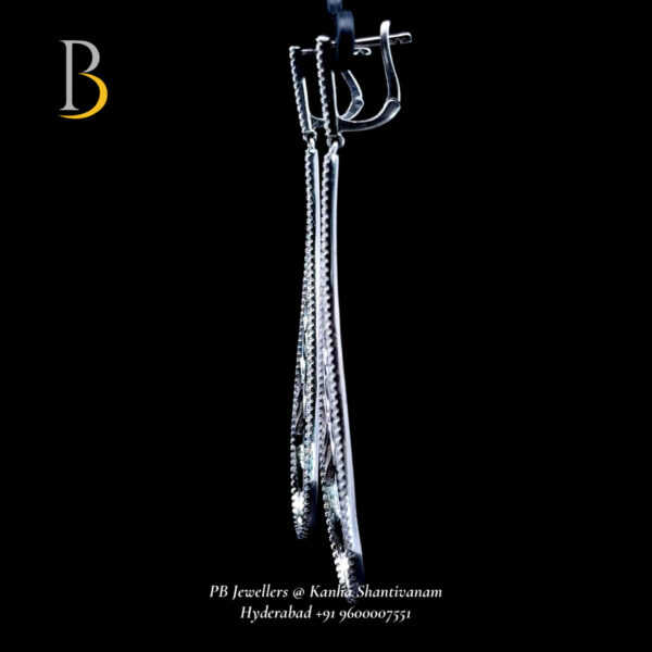 Elegant Swiss zirconia Silver Earrings
