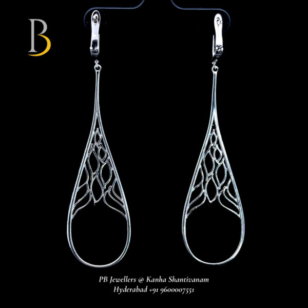 Elegant Swiss zirconia Silver Earrings