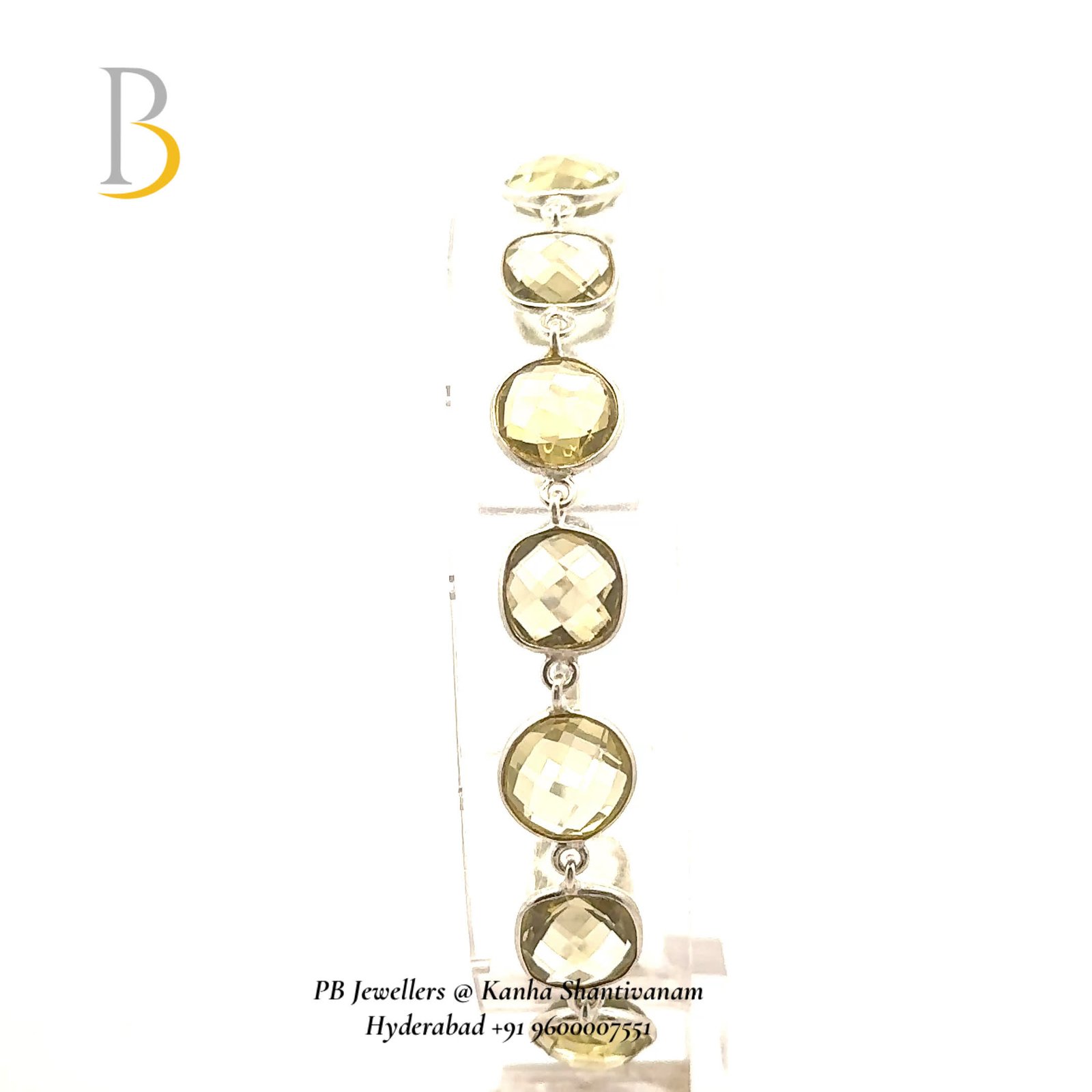 92.5 Silver Citrine Bracelet✨