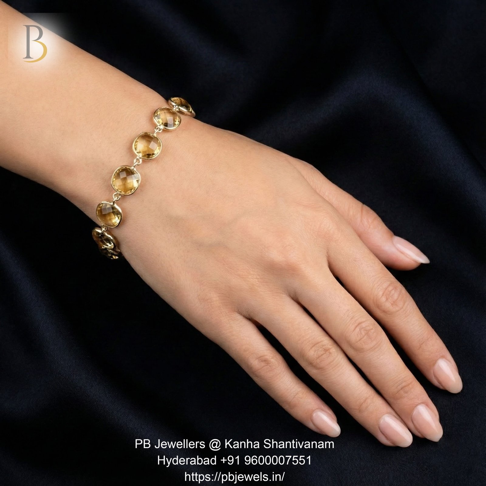 92.5 Silver Citrine Bracelet✨