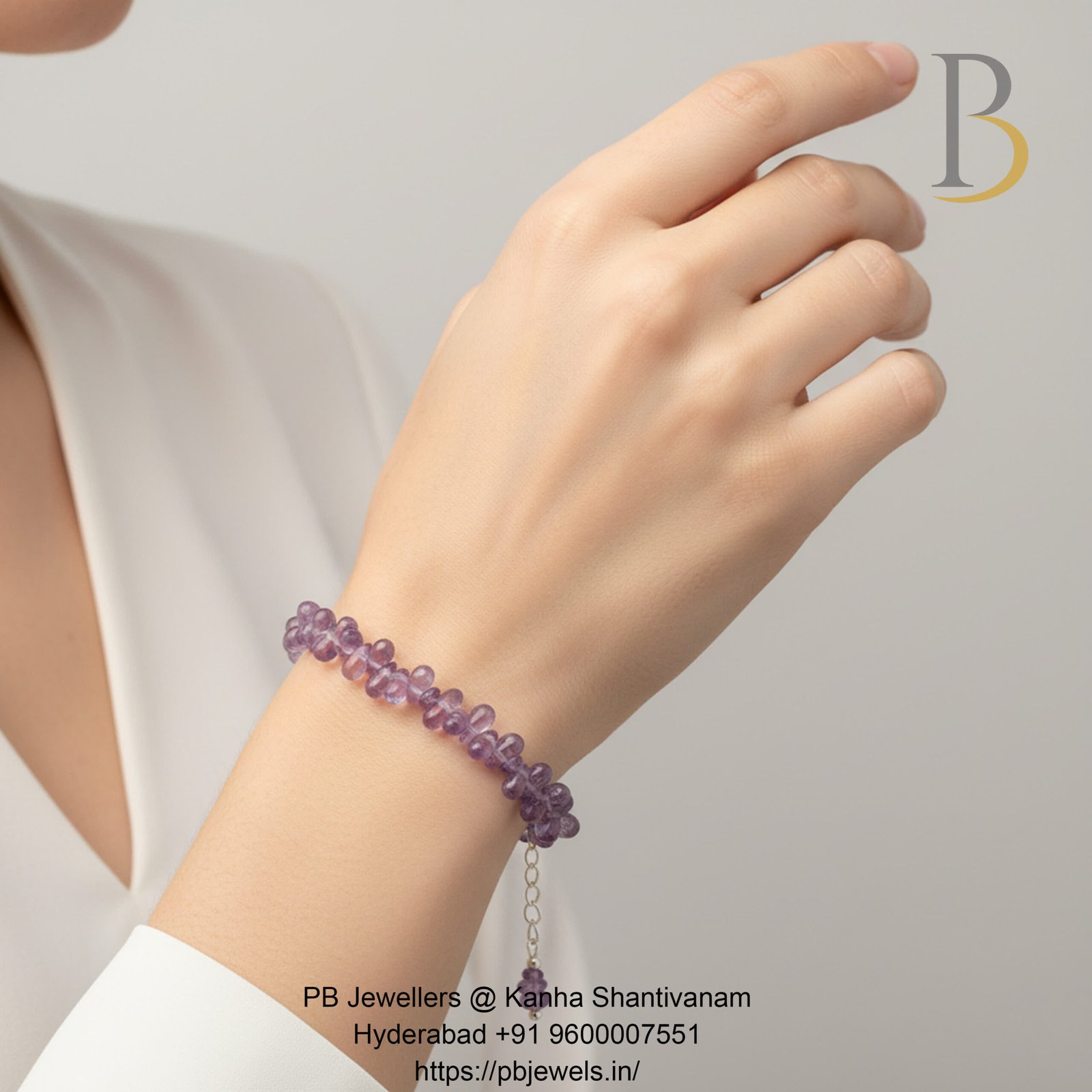 92.5 Silver Amethyst Bracelet 💜