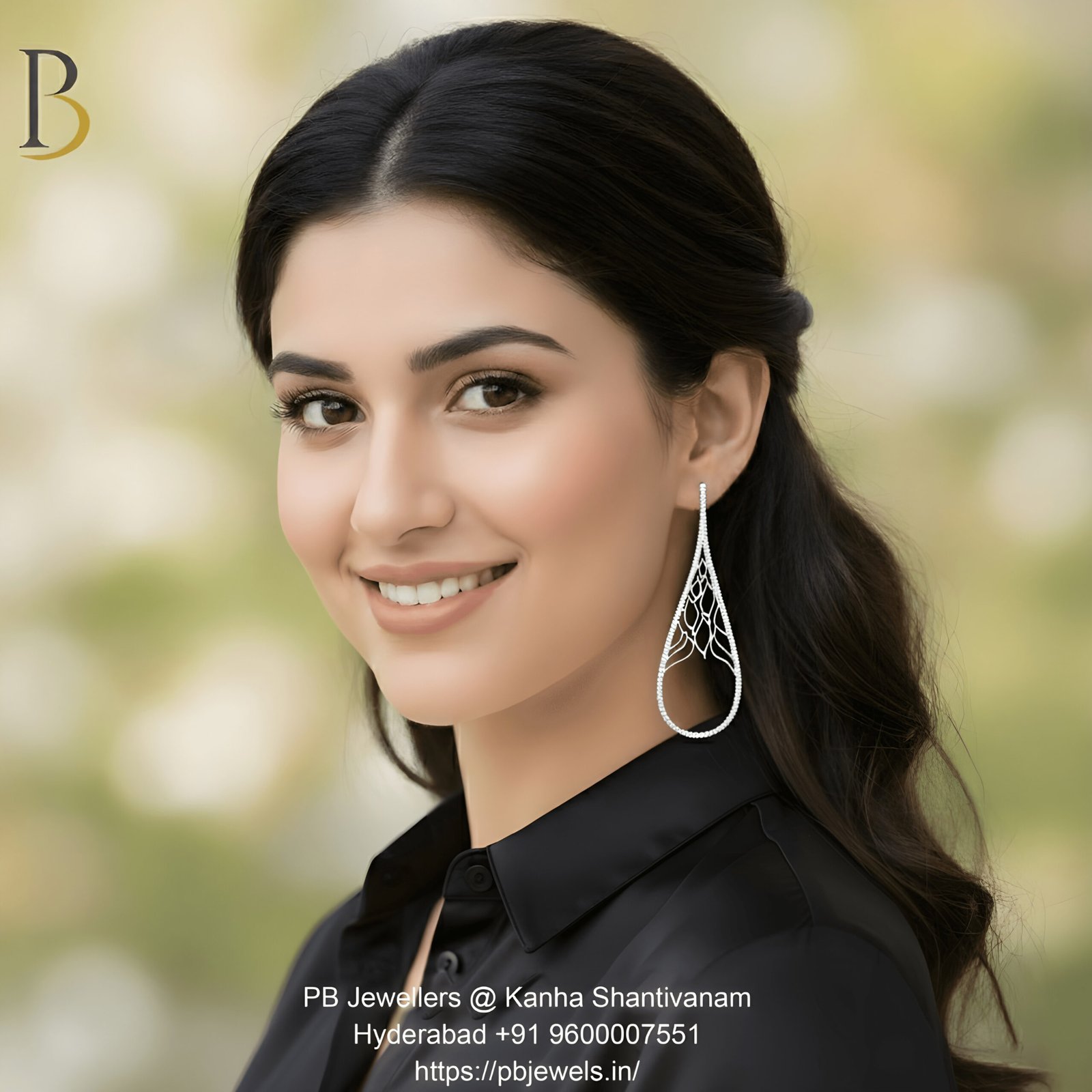 92.5 Silver Elegant Drop Earrings ✨